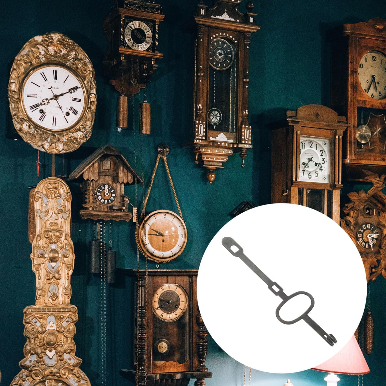 PRETYZOOM Vintage Clock Pendulum Replacement 4.92 x 1.37 x 0.27 in Mechanical Shaft – Precision Timekeeping for Antique Grandfather Clock Repair – for Home, Office, Collector Use