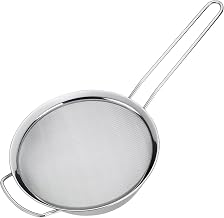 Fretta Kitchen Strainer, Fruit Juice Strainer, High Quality Stainless Steel Strainer with Handle, Fine Mesh for Kitchen, Flour, Rice, Pasta, Washing Vegetables and Fruits, Kitchen Accessories