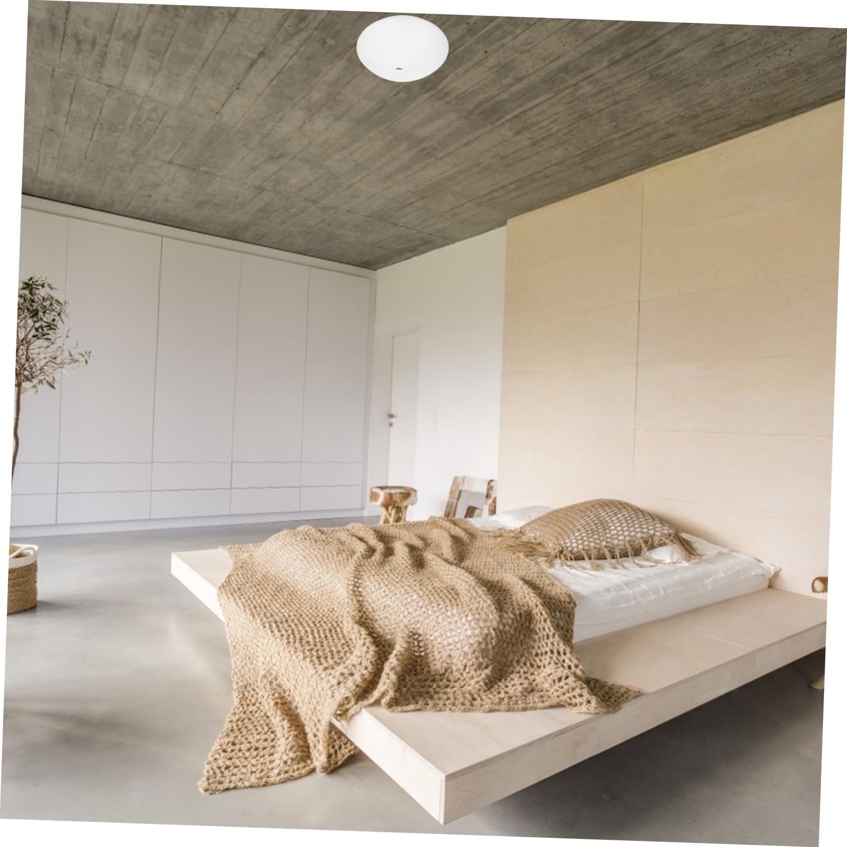 Copertura Paralume Rotondo Con Foro Per Plafoniera Coprilampada Soffitto Pvc Bianco Sostituzione Facile Per Lampada Da Soffitto Diffusione Luce Morbida Per Interni