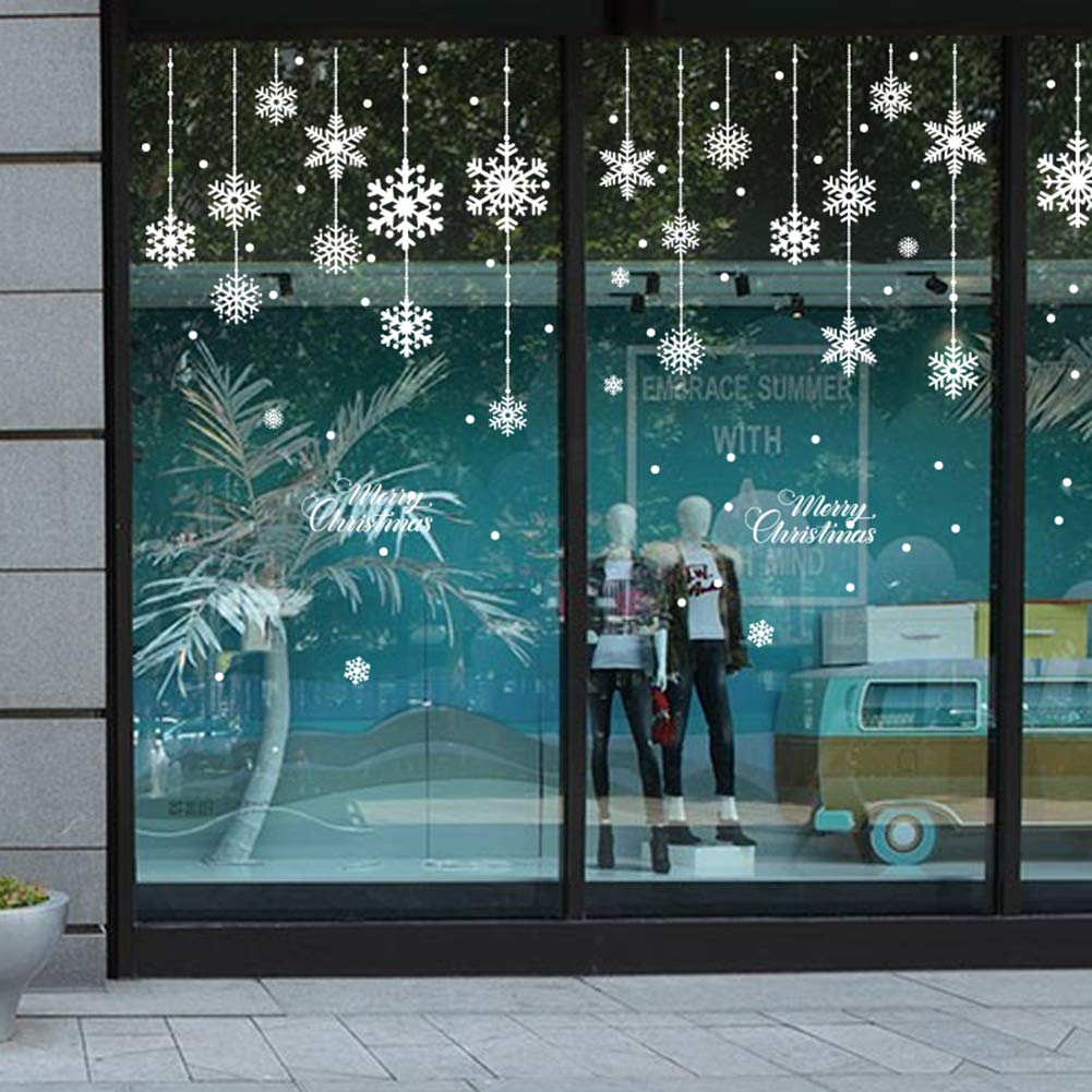 Pegatinas Navideñas Para Ventanas - Vinilos Estáticos Removibles, Decoración Invierno 2026, Fácil Aplicación