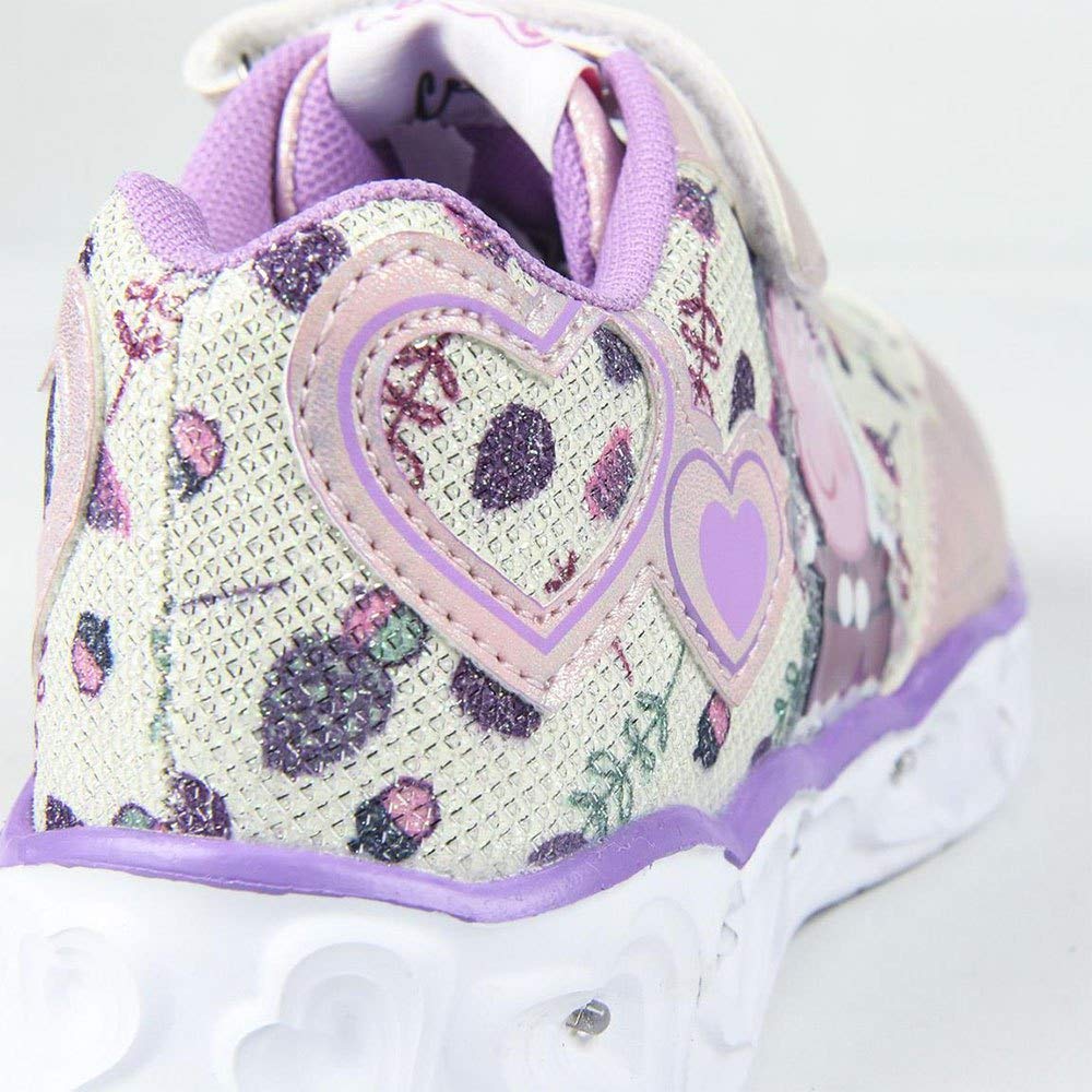 CERDÁ Life'S Little Moments Cerdá - Zapatillas Led Peppa Pig de Color Lila Zapatillas LED Peppa Pig de Color LilaNiñas