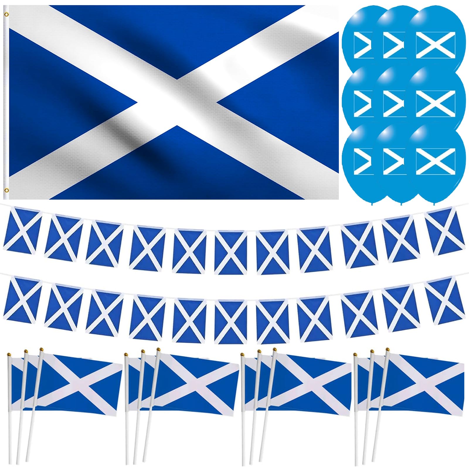 41PCS World Cup Football 2026 Scotland Flag Sports Events Mini Handheld Flags Raise The Flag Party Decorations Set With for Football Fans Watching World Cup Merchandise 2026 The Game Repare 150x90cm