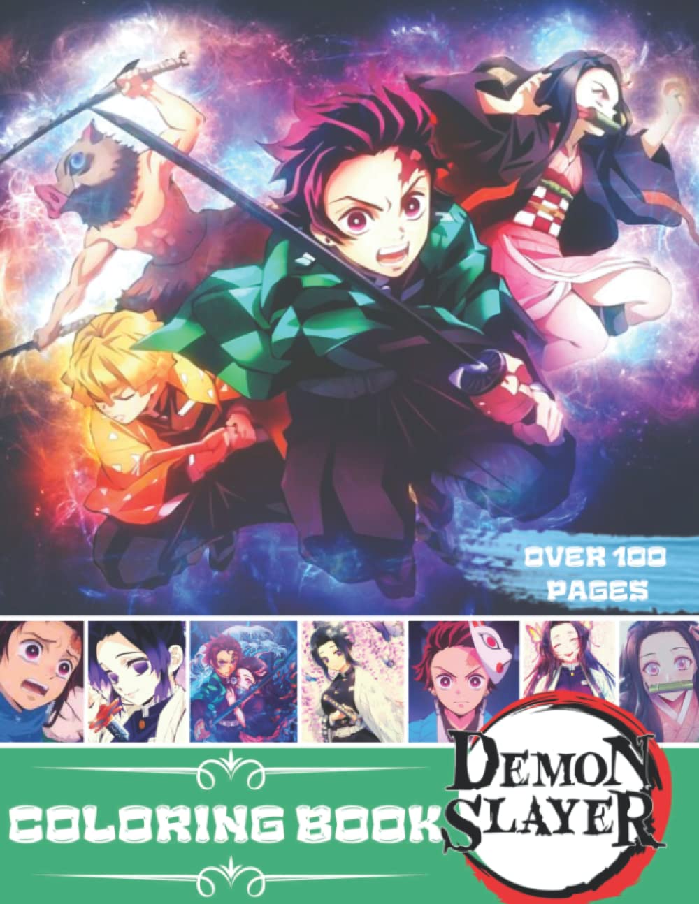 Demon Slayer Coloring Book 100 Coloring Pages Filled With Demon ...