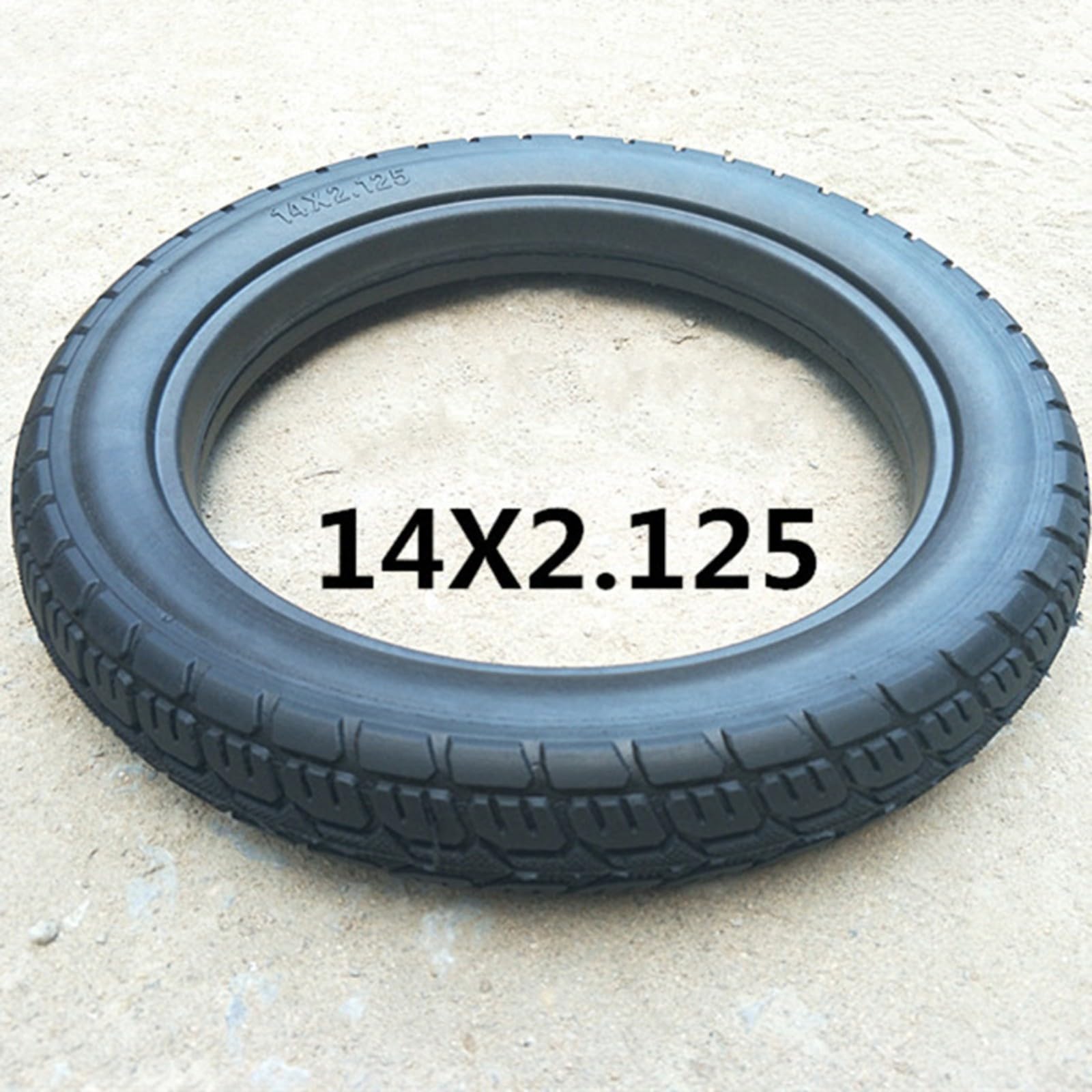 Pneumatici solidi da 14 pollici, 14 x 2,125, senza gonfiaggio, pneumatici in gomma piena, 14 x 2,125, pneumatici di ricambio per veicoli elettrici