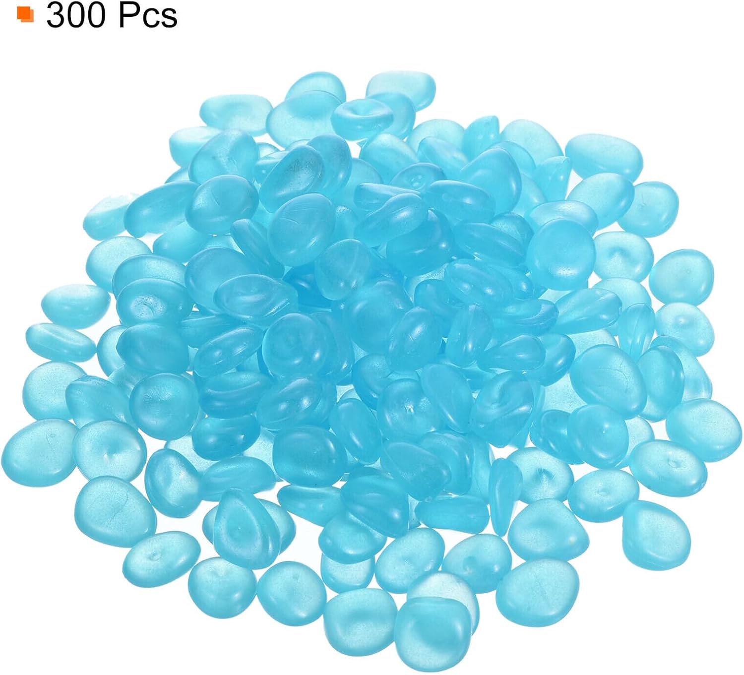 Home and Garden Parts 300pcs Glow Rocks 13-17mm Decoration Pebbles Luminous Stones Decor Sky Blue #CN/251024/05817