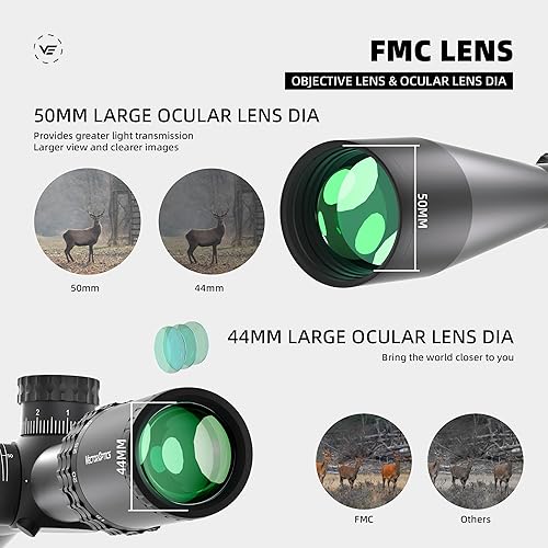 Miniatura 4 de Vector Optics Sentinel - Plano focal de 10 a 40 x 50 pulgadas, ajustes precisos de 18 MOA, diseñado para disparos a objetivos de banco de 82.0 ft,