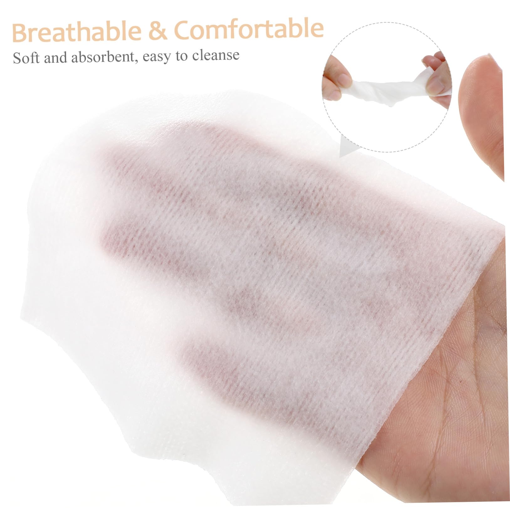 400 Weiße Gesichtsreinigungsschwämme aus Vliesstoff Einweg Make Up Entferner Pads für Sanfte Make Up Entfernung und Porentiefe Hautreinigung