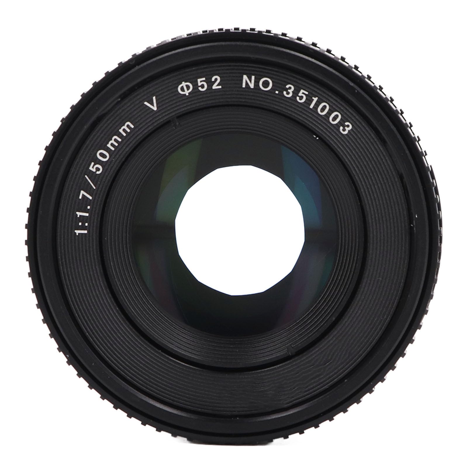 Obiettivo da 50 Mm F1.7 Ad Ampia Apertura, Obiettivo per Ritratto Full Frame per Fotocamera con Messa a Fuoco Fissa Manuale per DSLR con Attacco F, Fotocamera Mirrorless con