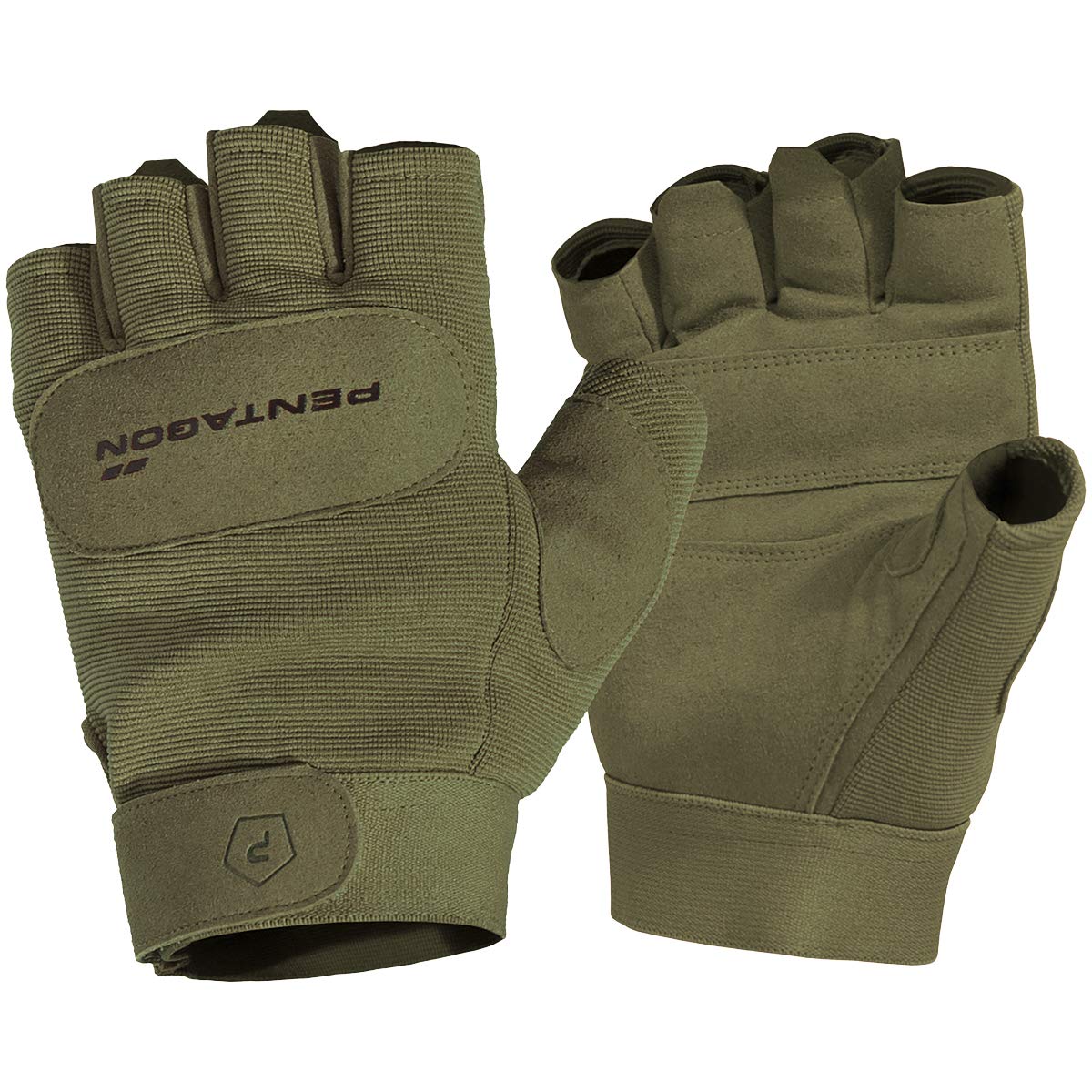Pentagon Men's Olive 1/2 Duty Mechanic Gloves Size Xl
