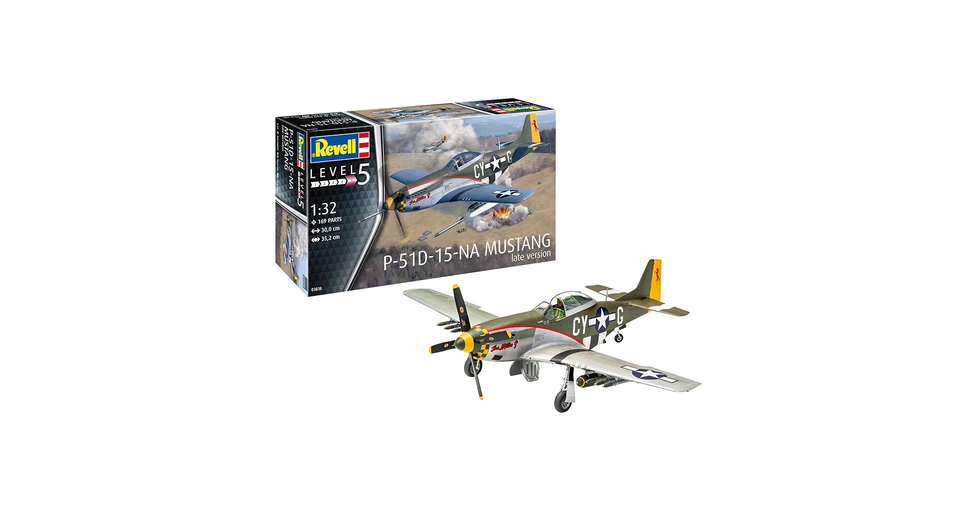 航空機・ヘリコプター Revell P-51D-15-NA Mustang 1:32 Amazon.com: Revell 03838 P-51D-15-NA Mustang Late Version 1