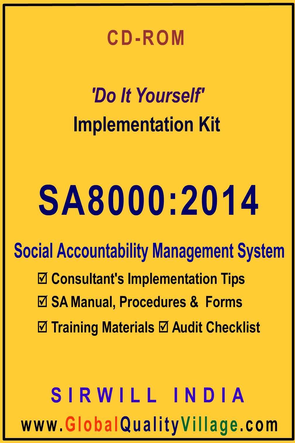 SA 8000 : 2014 Social Accountability Management System Documentation Templates, Training Slides, Audit Checklist, etc. (B01MCRKMJ4) Amazon Price History, Amazon Price Tracker