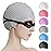 Tripsky Silicone Swim Cap,Comfortable Bathing Cap Ideal for Curly Short Medium Long Hair, Swimming Cap for Women and Men, Shower Caps Keep Hairstyle Unchanged (Gray)