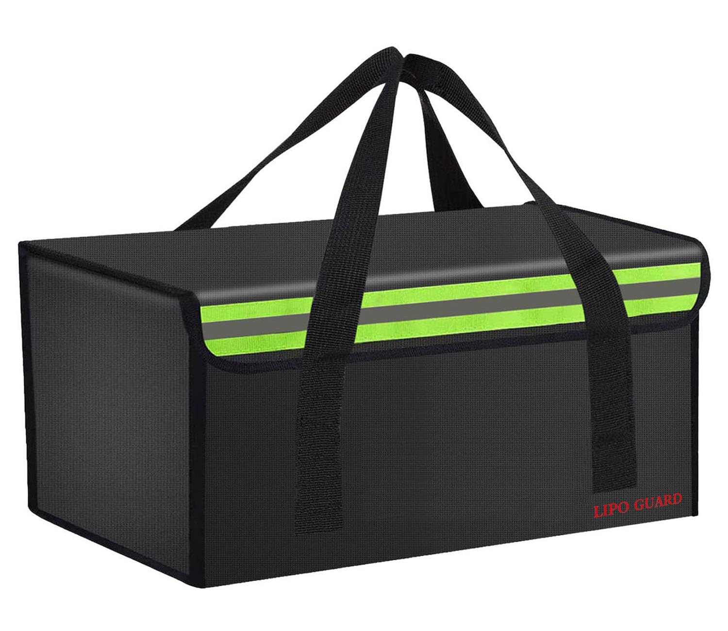 IANDAIROK 17.8"x9.8"x9.8" Ebike Battery Safe Bag Fireproof Charging Lipo Bag Large Capatity for Lipo Battery Pack Storage Charging Transport, Home