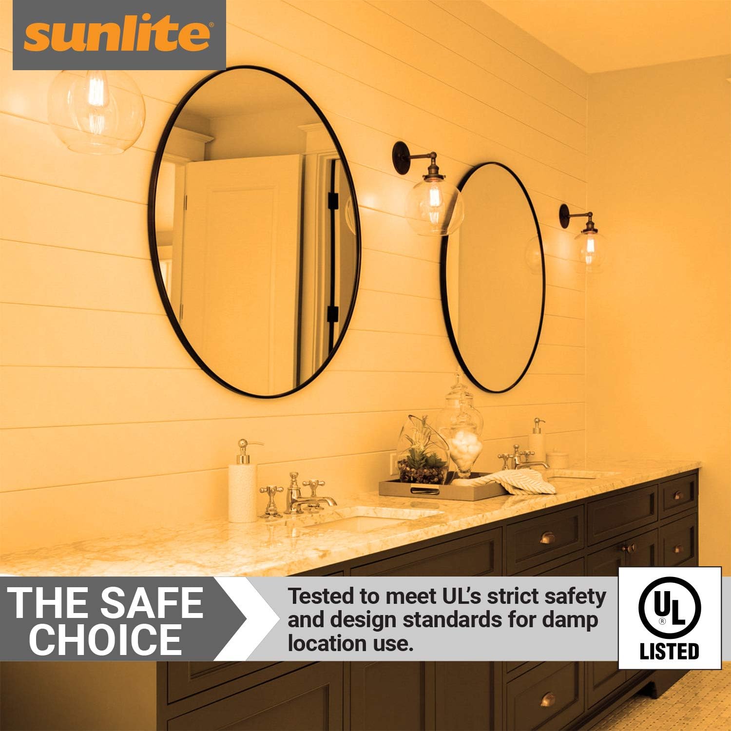 Exclusive Discount 70% Price Sunlite 41085-SU LED ST19 Filament Style Edison Light Bulb 3 Watts (25W Equivalent), 240 Lumens, Medium Base (E26), Dimmable, UL Listed, 6 Pack, 2200K-Amber