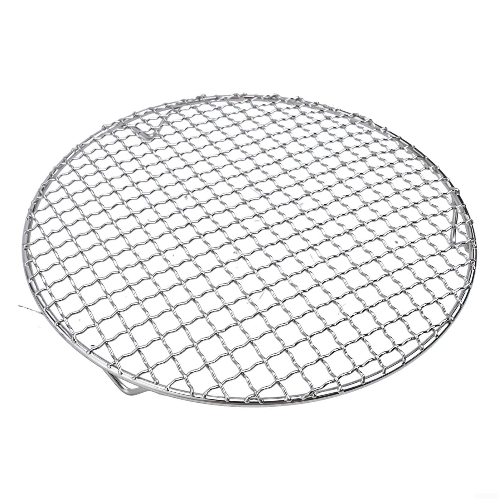 13-35CM Round Cooling Rack, 201 Stainless Baking Grill Rack Wire Oven Racks for Baking Cooking Steaming Circular Cooking Tray BBQ Grill Rack Air Fryer Accessories(20cm)