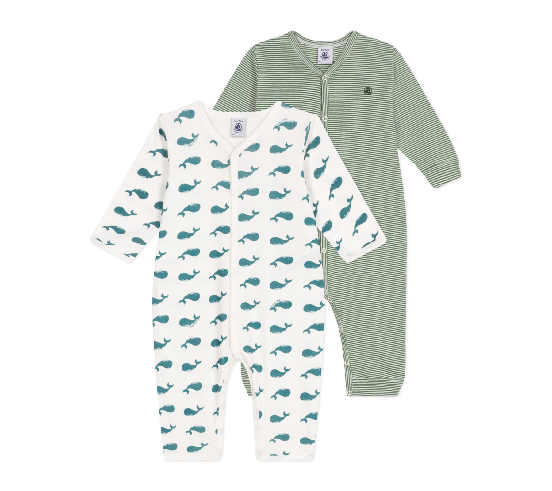 Petit Bateau Artykuły do spania (opakowanie 2) unisex, Wariant 1, 3 mesi