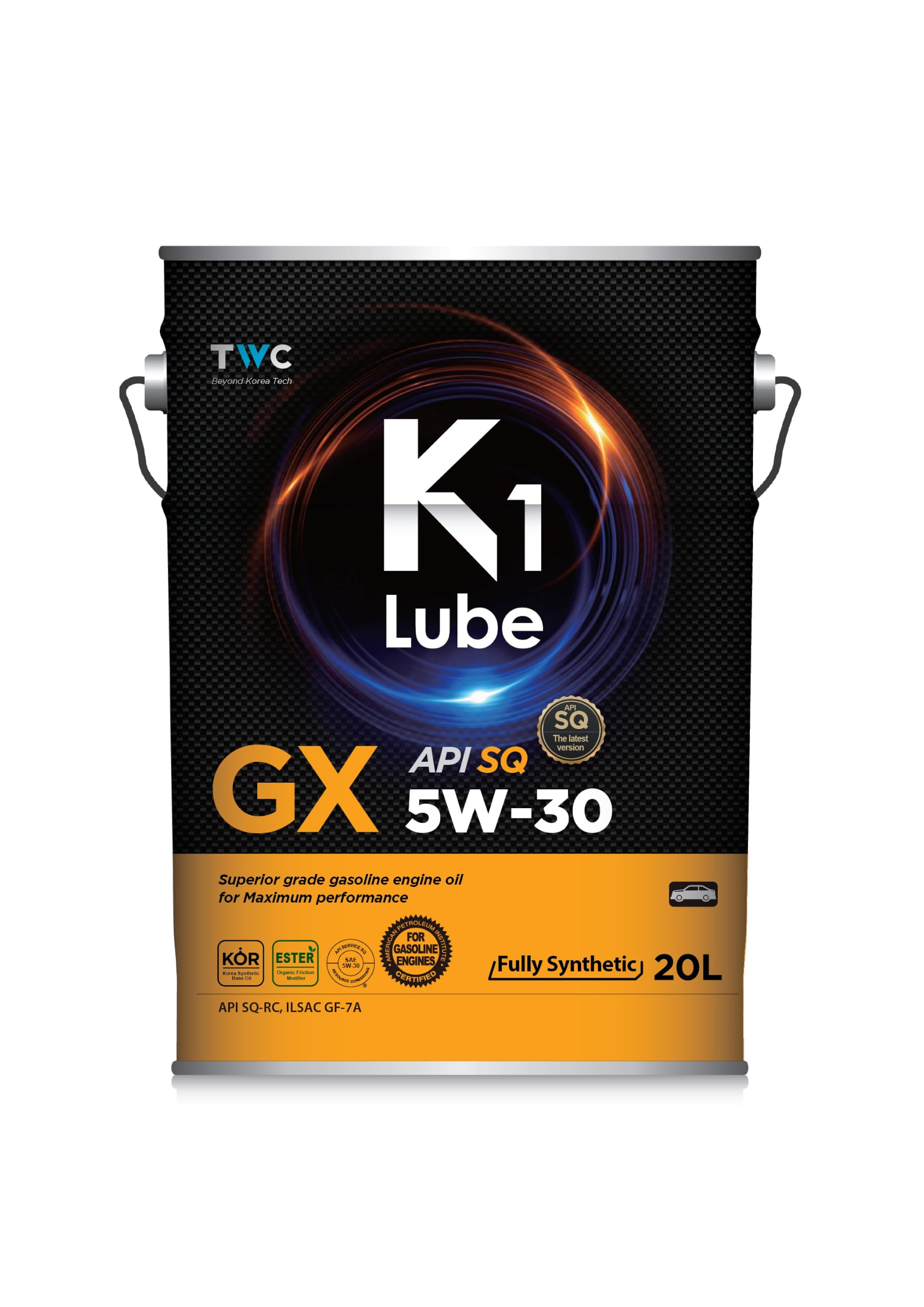 Amazon | K1 Lube エンジンオイル 5W-30 API SQ ILSAC GF-7A 全合成油