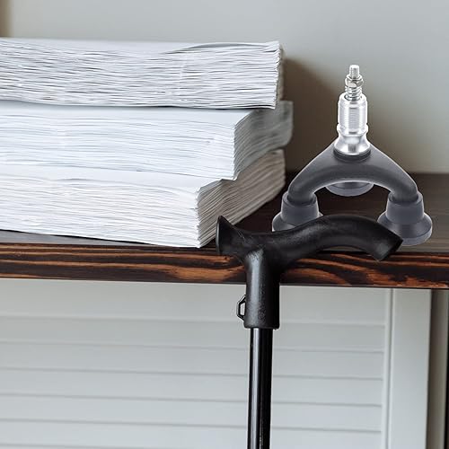 Miniatura 6 de BESPORTBLE Puntas de goma para bastón de senderismo, protectores de punta de bastón de senderismo de repuesto Alpenstock cubierta para pies para