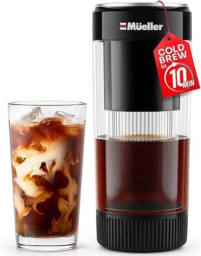 Mueller RapidBrew Cold Brew Iced Coffee Maker – 10 Min
