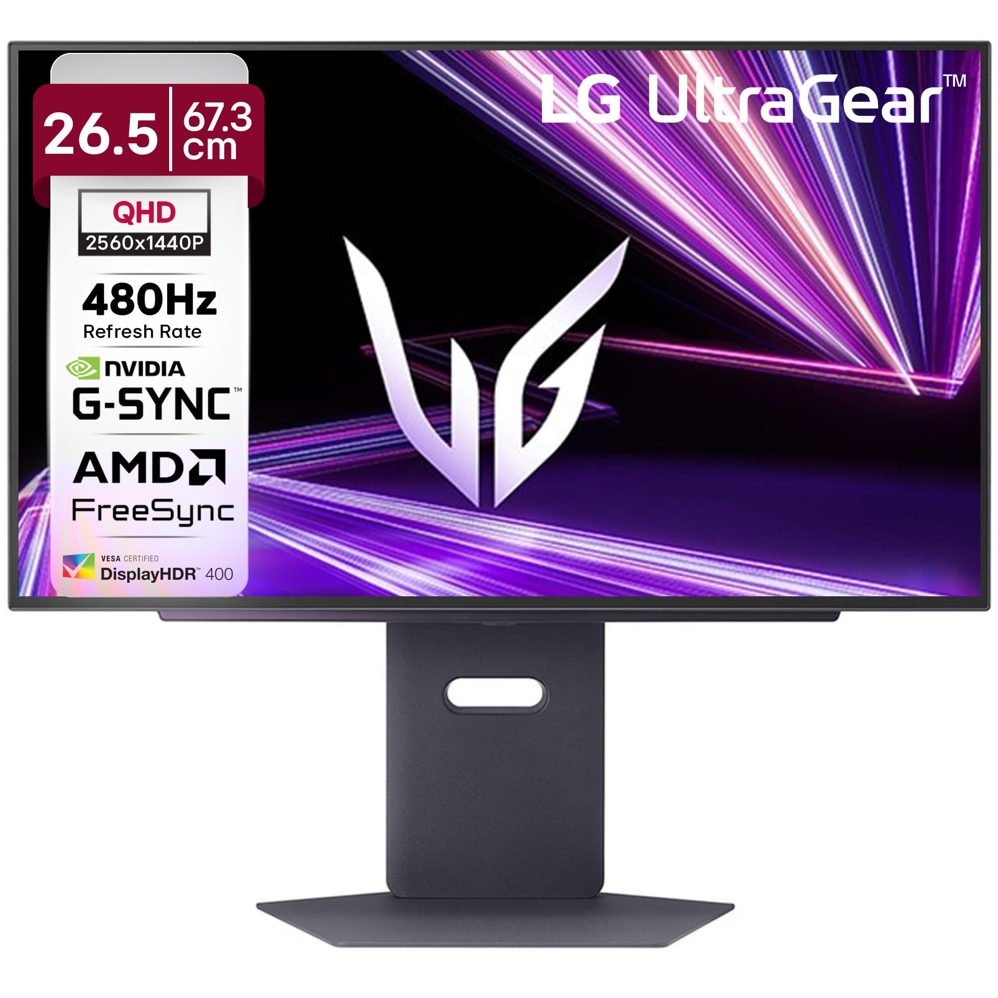 LG OLED 27GX790A-B 26.5インチ/WQHD/480Hz LG 27GX790A-B 27-inch Ultragear OLED Gaming Monitor QHD 1440p