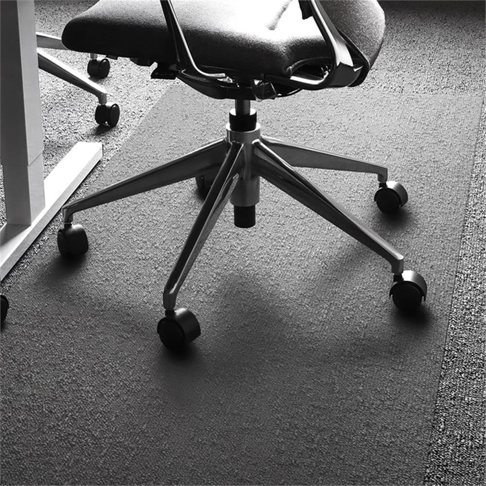 Bowery Hill Vinyl Rectangular Chair Mat for Carpets up to 1/4" - 48" x 118"