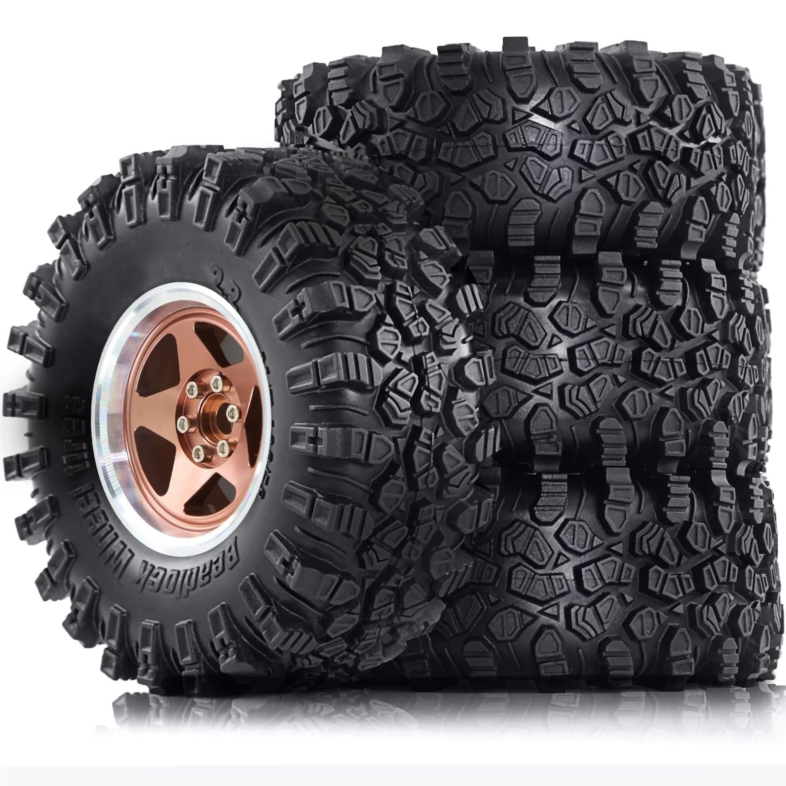 2, Beadlock Wheels Reifen Für Traxxas Für TRX4 1/10 1/8 Upgrade