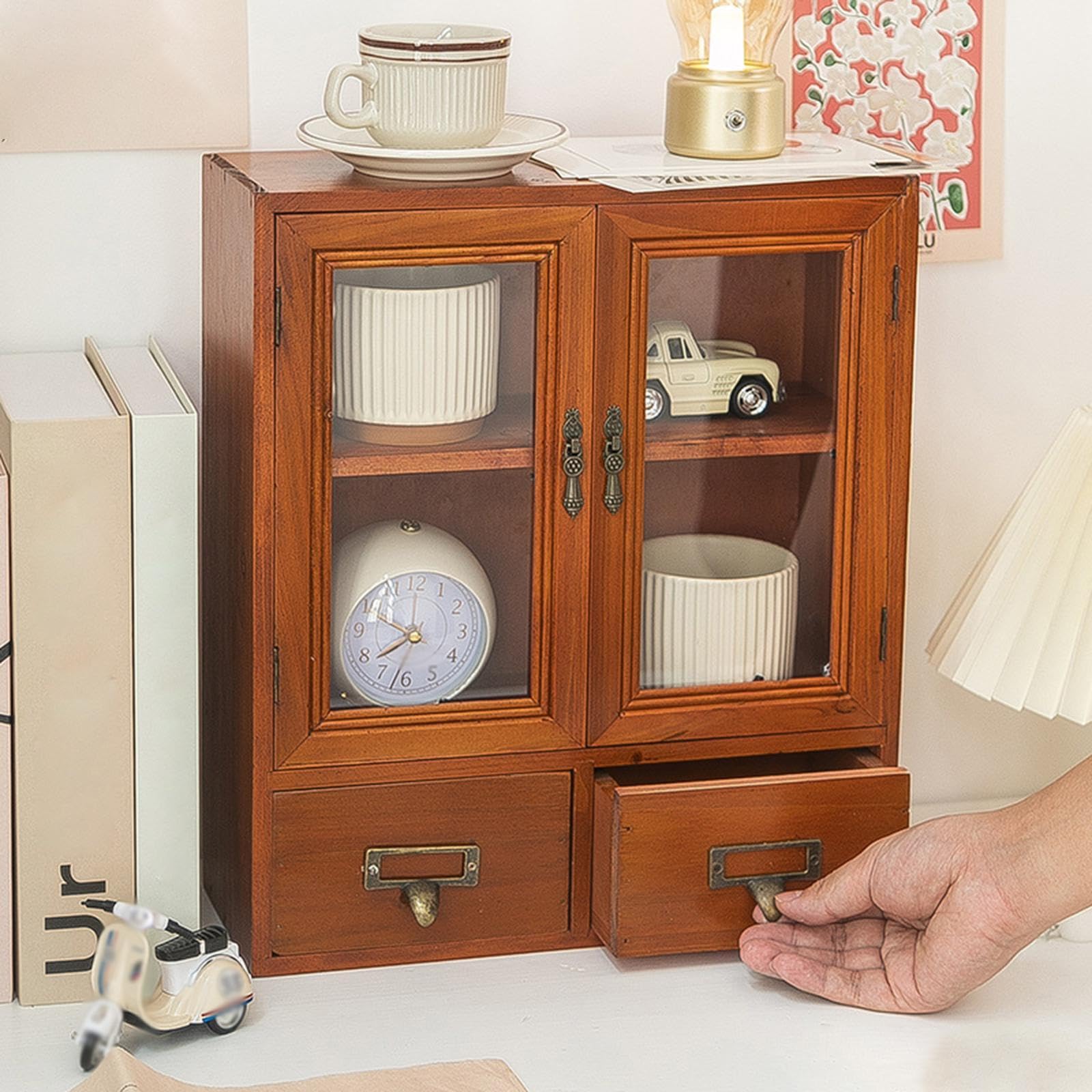 KESOTO Armadietto Portaoggetti, Mobili, Cassette per Forniture, Armadietto per Ufficio, Camere Da Letto, Casa