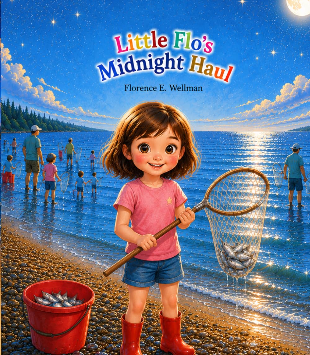 Little Flo's Midnight Haul: A Moonlit Adventure by the Sea