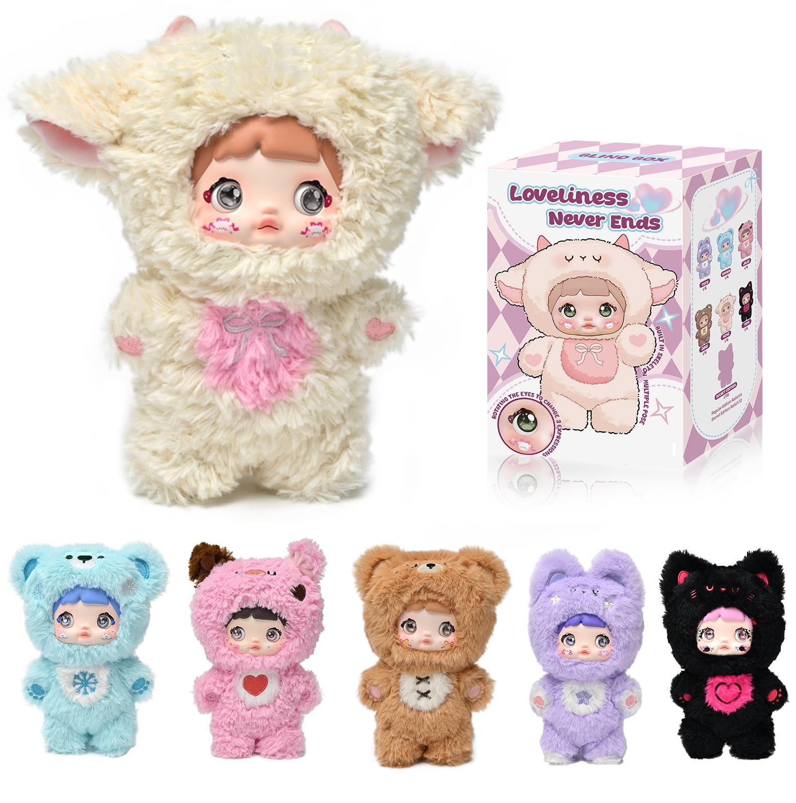 Amazon.com: Blind Box Loveliness Never Ends Series - 3 Expressions