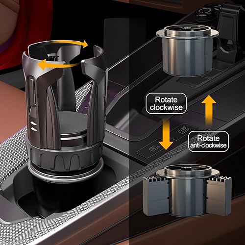 Miniatura 5 de Expansor de portavasos, expansor automático de portavasos para automóvil para botellas de agua grandes, compatible con vasos y tazas Yeti, Stanley,