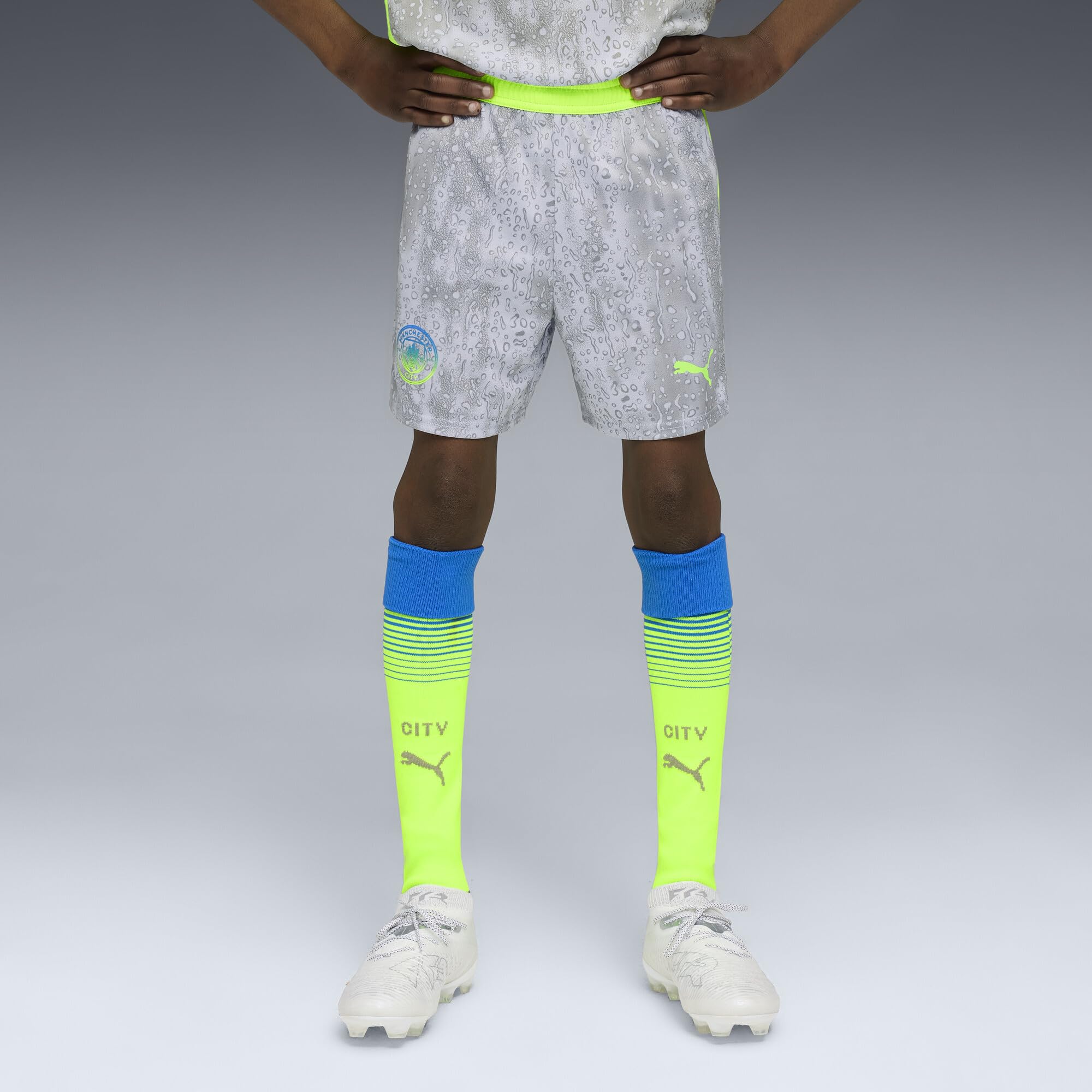 Pantalón Corto De Fútbol Manchester City para Niños 2025/26 - Pro Green
