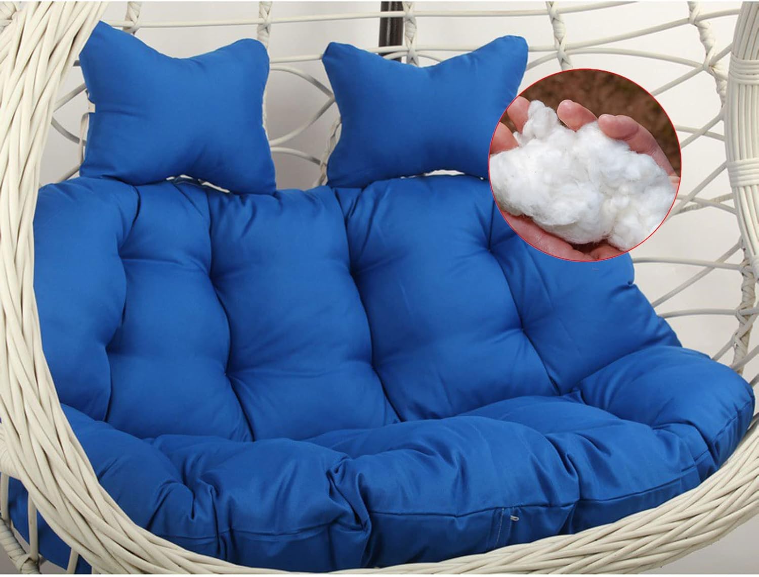 2 Person Hammock Swing Chair Cushion Removable Egg Nest