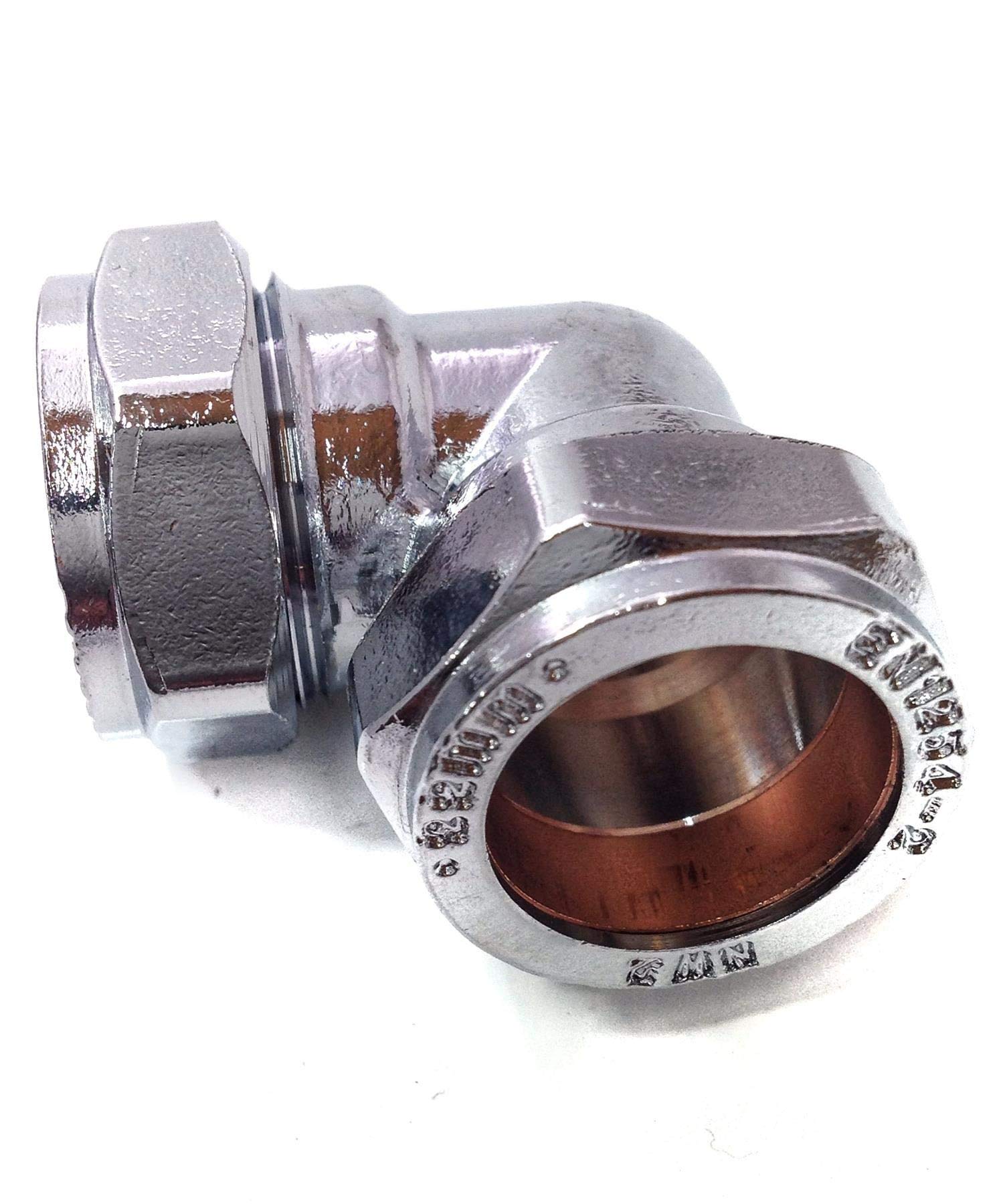 22mm Compression Chrome Plated Elbow - Bag of 5