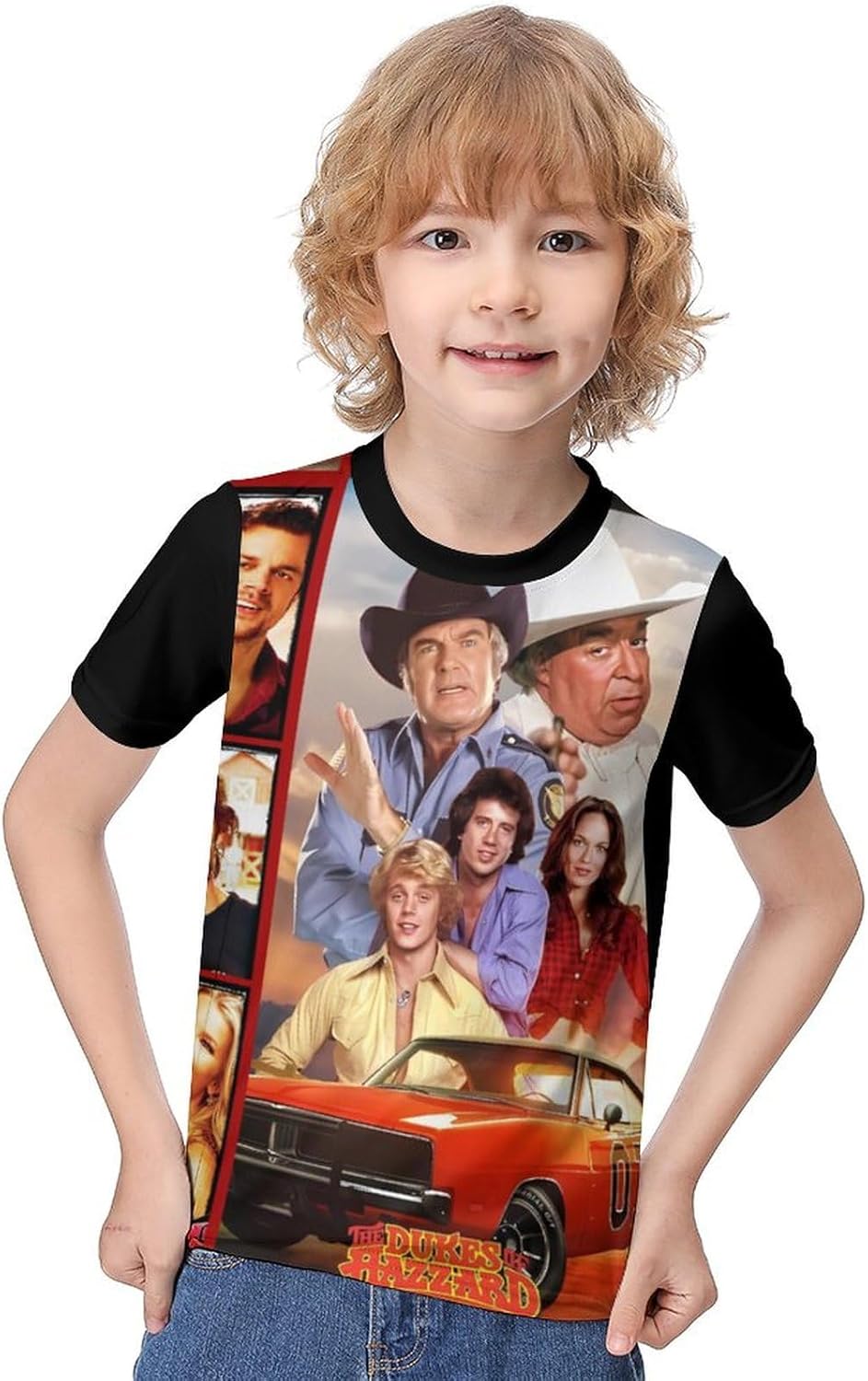 Teenage Round Neck T-Shirt Short Sleeve Tops for Hazzard Dukes T-Shirt,Cool Summer T Shirts
