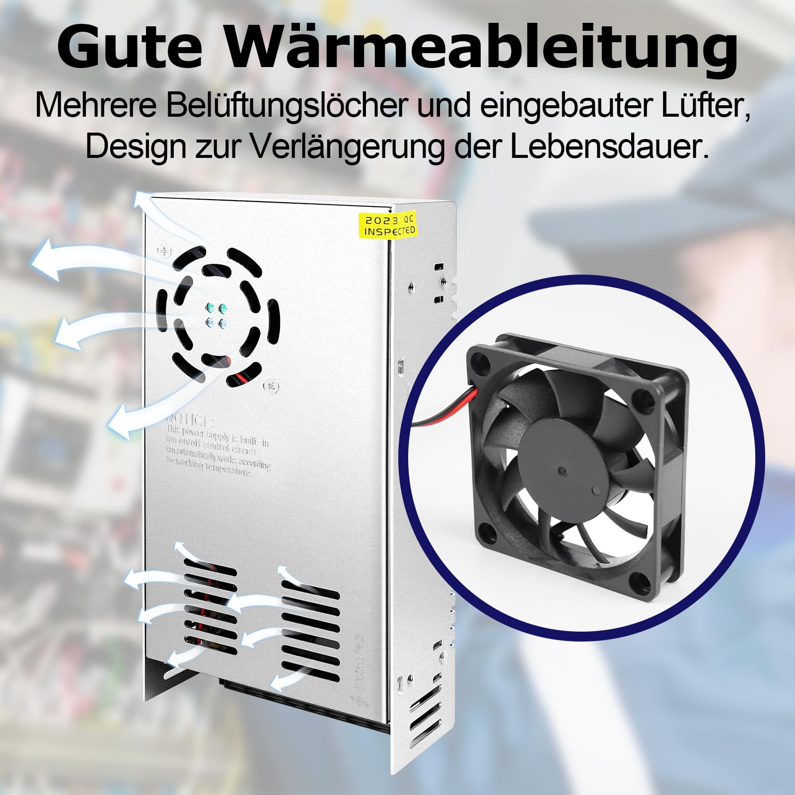 LightingWill Alimentatore di rete 12 V, 37,5 A, 450 W, trasformatore LED, trasformatore AC 230 V a DC 12 Volt, adattatore trasformatore per strisce LED, stampante 3D, CCTV, illuminazione a LED