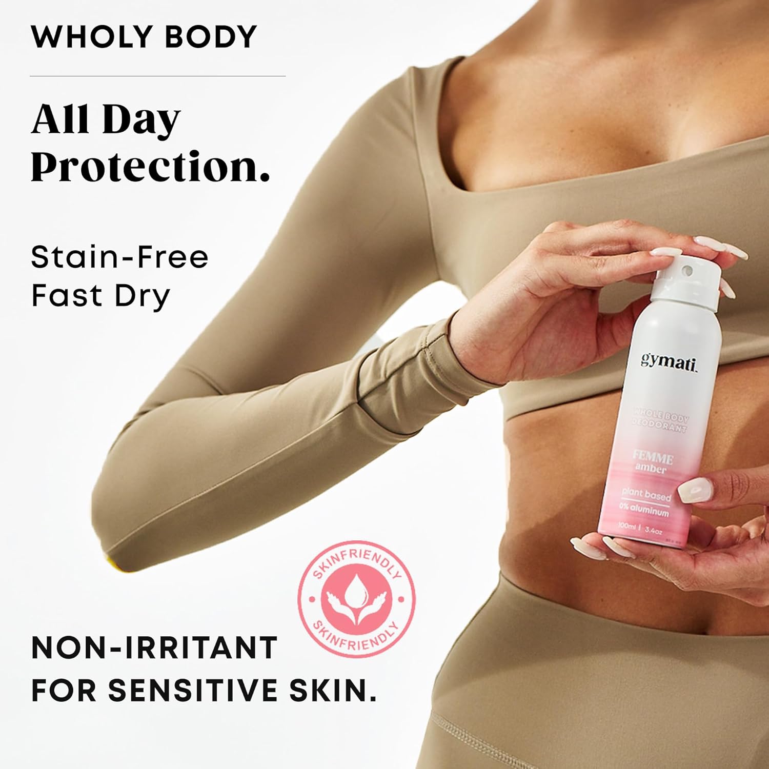 Gymati Natural Deodorant Body Spray Aluminum Free For Women - Image 3
