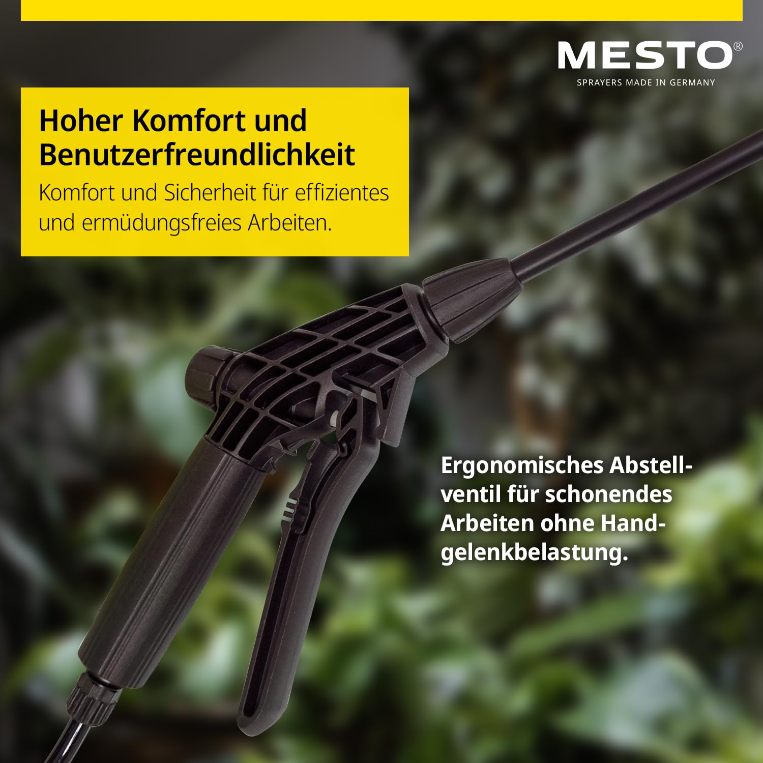 Mesto Belt Held Pulvérisateur 1,5L avec rallonge 45cm | Port à la Ceinture | Jardinage 3 Bar | Pulvérisateur à Pression pour Protection des Plantes et désherbage | Flacon Pompe Robuste