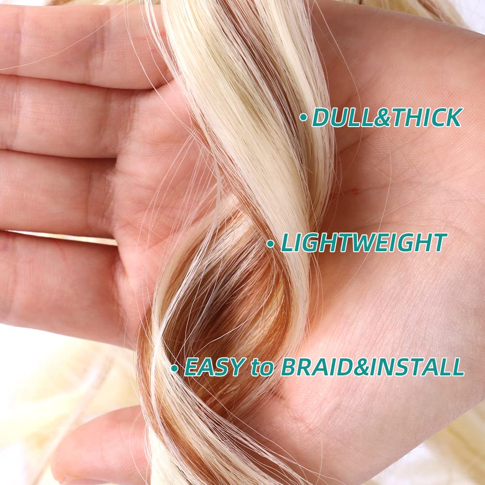 Pelo rizado francés para trenzas de caja, 8 paquetes de 12 pulgadas, 85 g/paquete, cabello trenzado de onda suelta, ganchillo español rizado, extensiones de cabello sintético en espiral