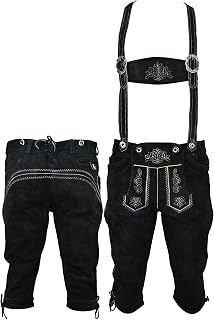 Adult Bavarian Trachten Lederhosen Men German Lederhosen with Suspenders Oktoberfest Outfits