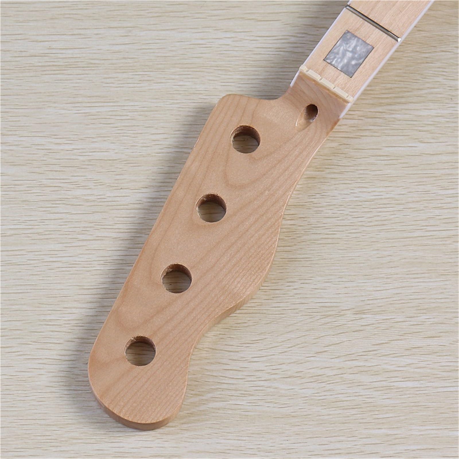 Wymiana Gryfu Gitary Gitara Basowa Czterostrunowa Dla Praworęcznych I Leworęcznych Z Jasnym Klonem Akcesoria Do Modyfikacji DIY(Left)