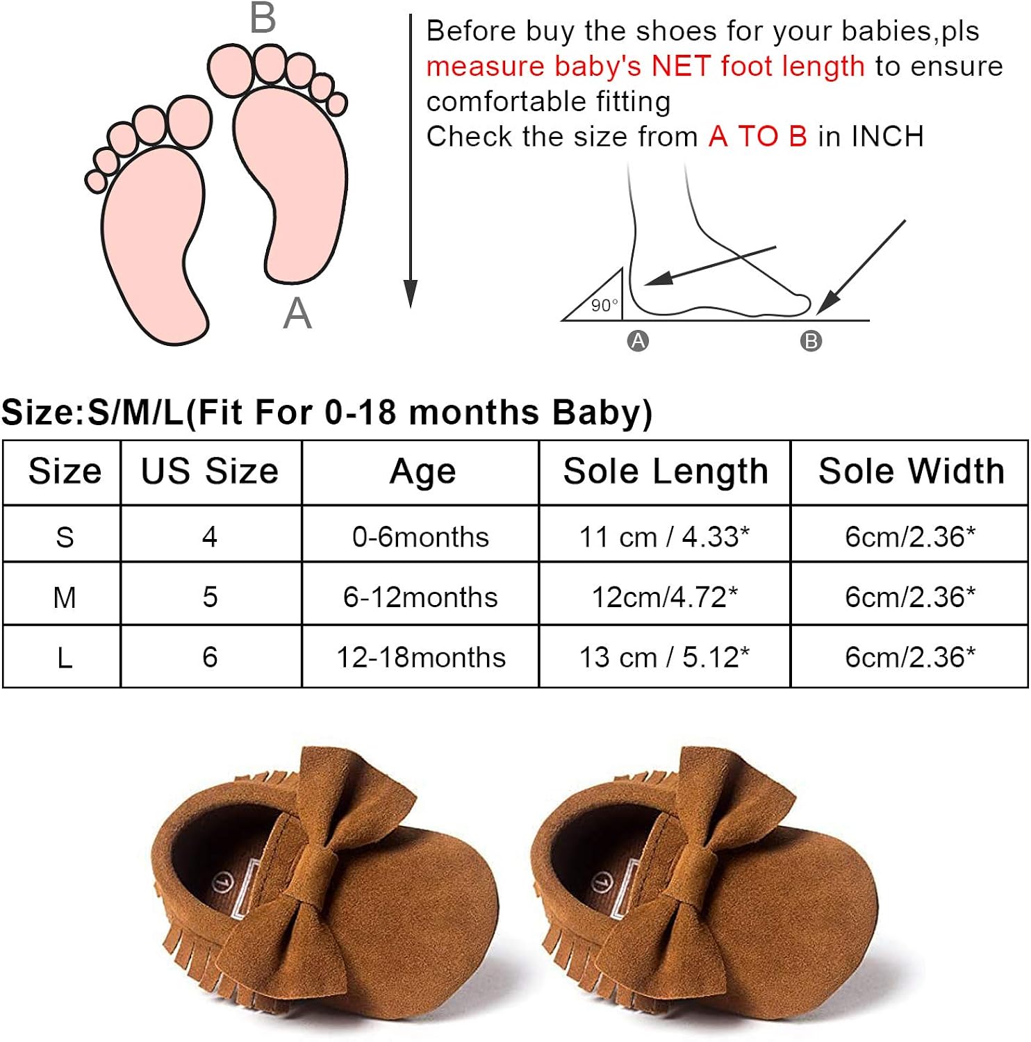  | LIVEBOX Infant Baby Girls and Boys Premium Soft Sole Moccasins Tassels Prewalker Anti-Slip Toddler Shoes | Shoes