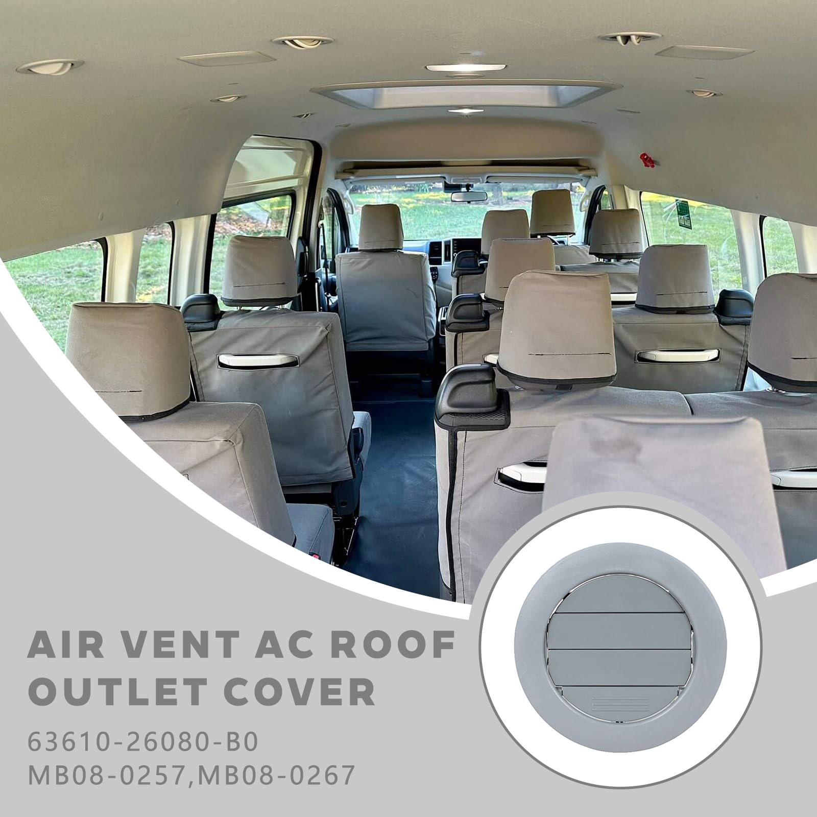 Amazon.com: JESYMBX Air Vent AC Roof Outlet Cover for Toyota Hiace