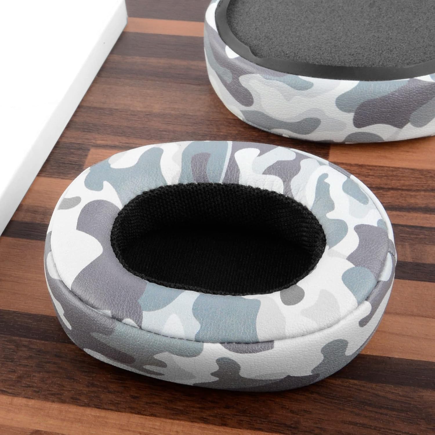 Geekria QuickFit Replacement Ear Pads for Skullcandy Crusher Wireless Crusher Evo Crusher ANC Hesh 3 Venue Headphones Ear Cushions, Headset Earpads, Ear Cups Repair Parts (Camo)