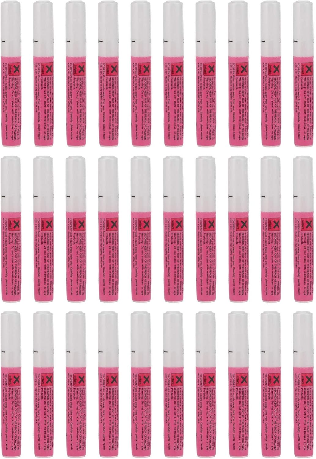 付与 Beaupretty 40個ネイルグルーバルク2グラム強力な長期的なアクリルネイルグルーネイルアートのり 高速ボンディング偽爪を爪に接着剤プレス修理アソートカラー
