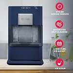 FRIGIDAIRE Gallery Countertop Crunchy Chewable Nugget Ice Maker, 44lbs per Day, Auto Self Cleaning, 2.0 Gen- 14.6" D x 10.00" W x 16.5" H (Navy)