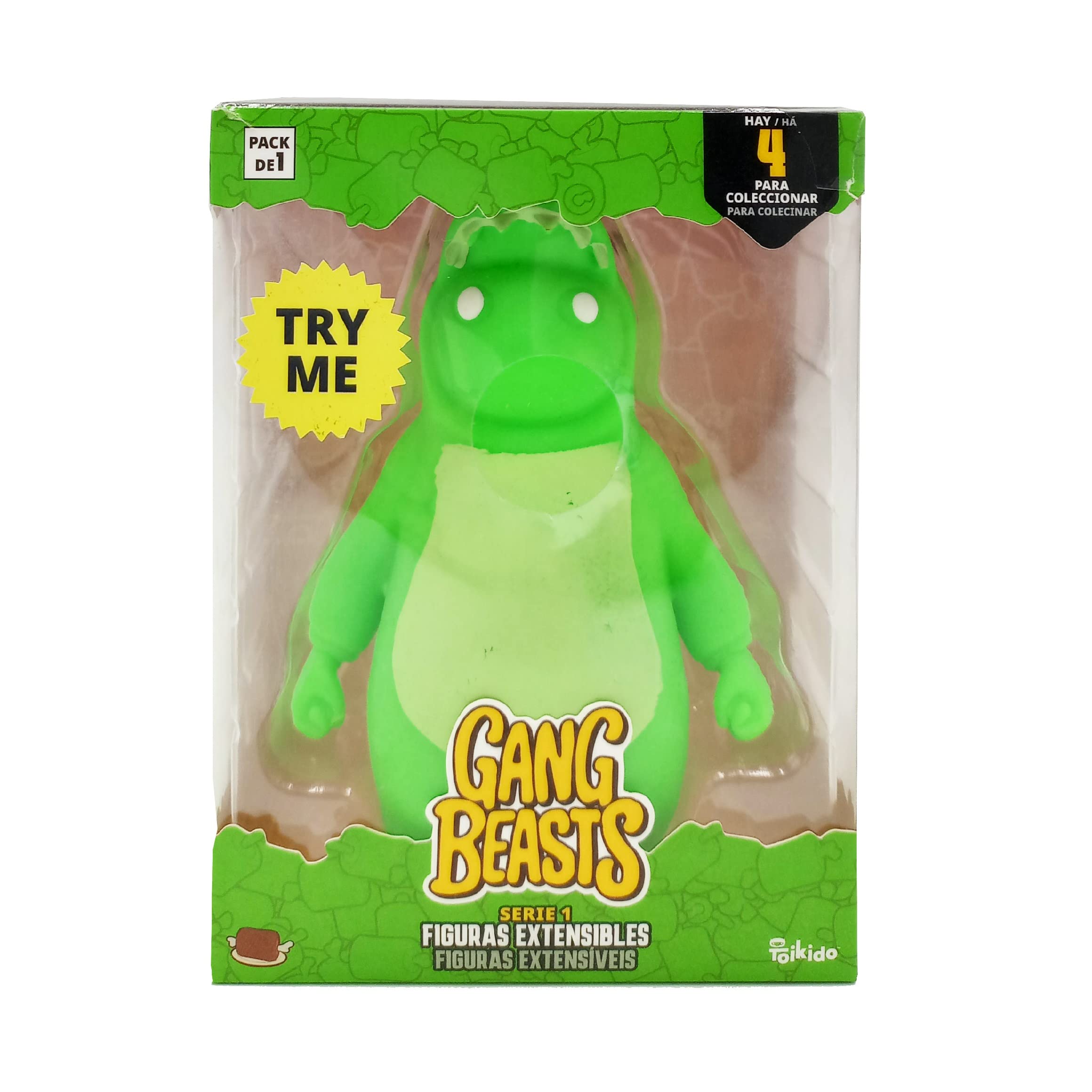 Bizak Gang Beasts, Action Figure da 12 cm, Confezione da 1 Rosso