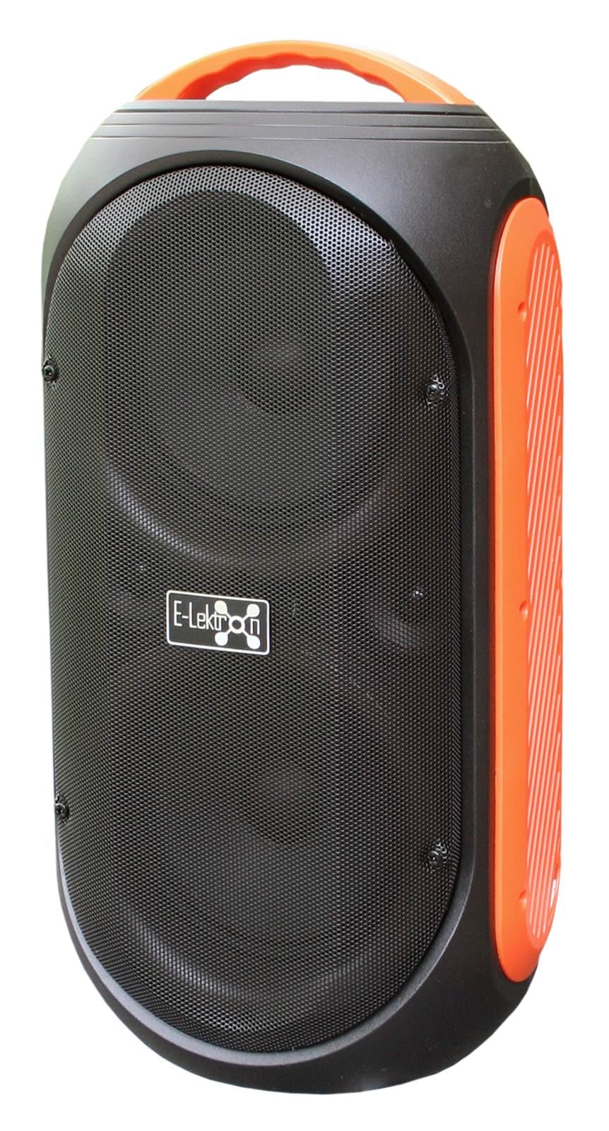 E-Lektron EL214-P Soundsystem Partybox, tragbare Lautsprecherbox Soundanlage mit USB Mediaplayer und LED Lichtshow, inkl. Mikrofon