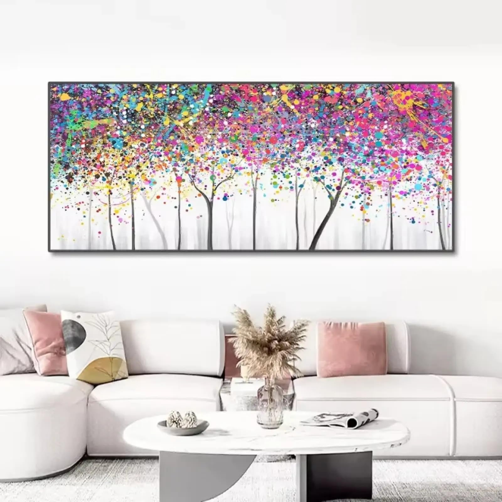 Impression sur toile sans cadre CAOXTART 80x160cm art mural abstrait - 6