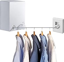 LIVEHITOP Retractable Clothesline, Adjustable Stainless Steel Rope for Hanging Dry Clothes Indoor and Outdoor