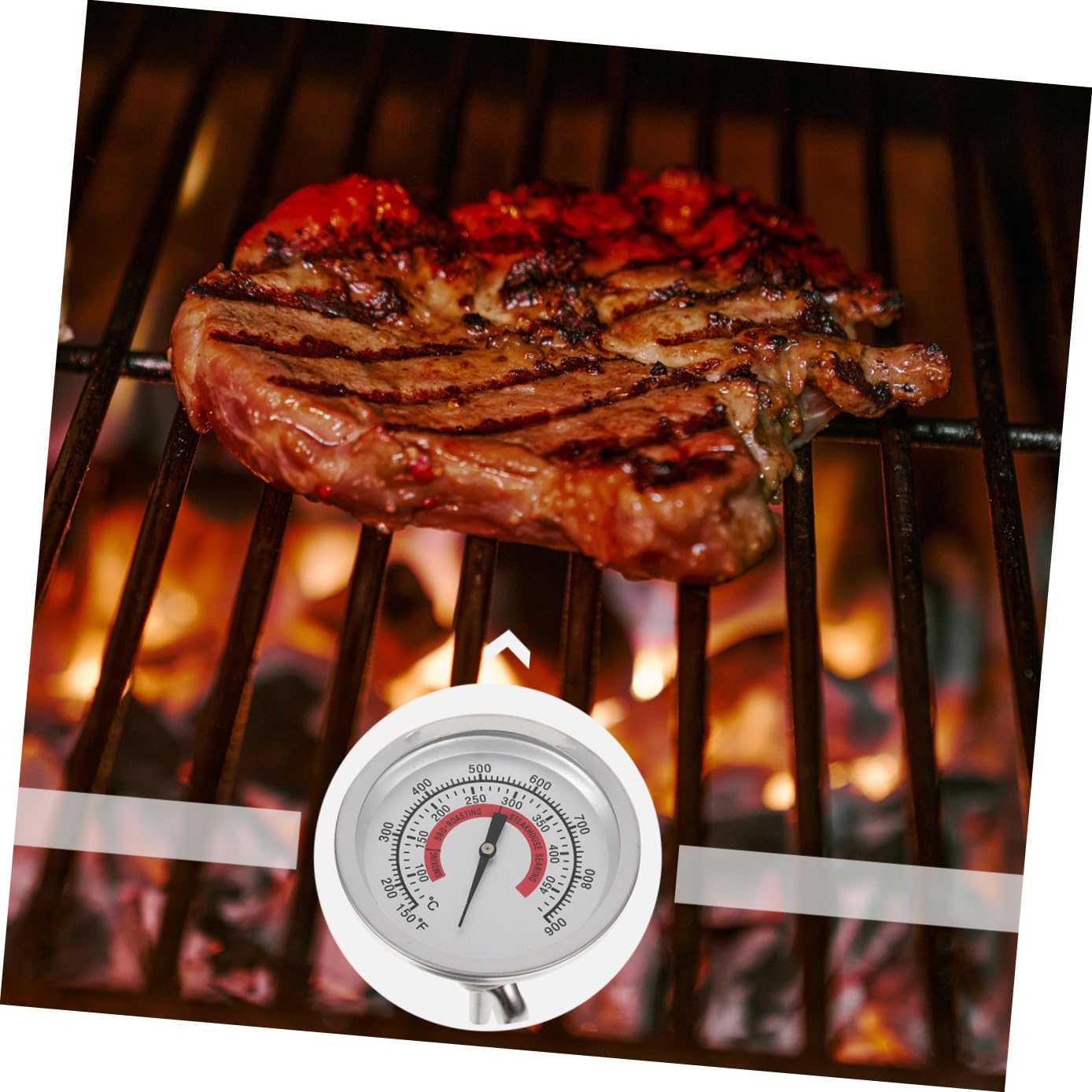 BESPORTBLE 5pezzi Termometro Da Forno Bimetallico Per Bbq e Cucina Misurazione Precisa Della Temperatura Design Compatto e Facile Da Usare Per Grigliate e Cottura Forno